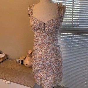 Floral Print Fitted Dress